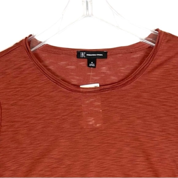 INC international concepts ruching, short sleeve T-shirt NWT. - Picture 6 of 7